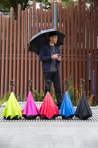 Shed Rain™ UnbelievaBrella® 48" Reverse-Close Manual Stick Umbrella (Solids)