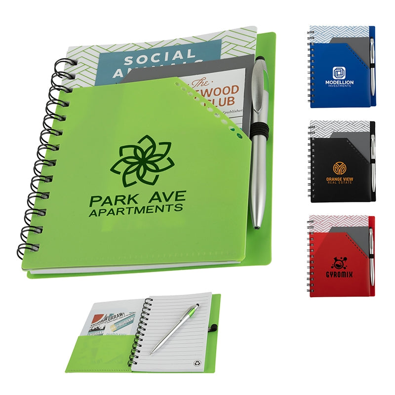 N/A Trapezoid Junior Notebook w/  Stylus Pen