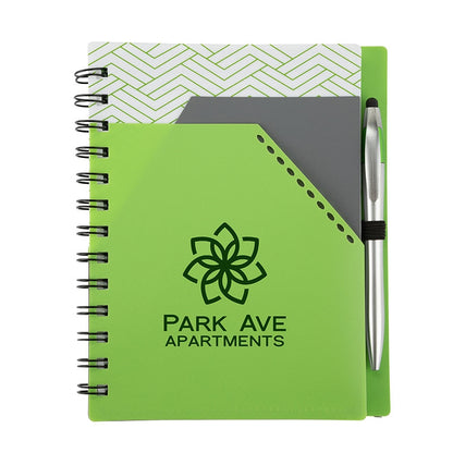 Trapezoid Junior Notebook w/  Stylus Pen