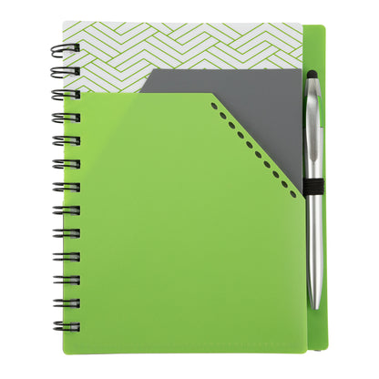 Trapezoid Junior Notebook w/  Stylus Pen