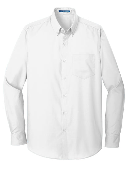 Port Authority Long Sleeve Carefree Poplin Shirt. W100