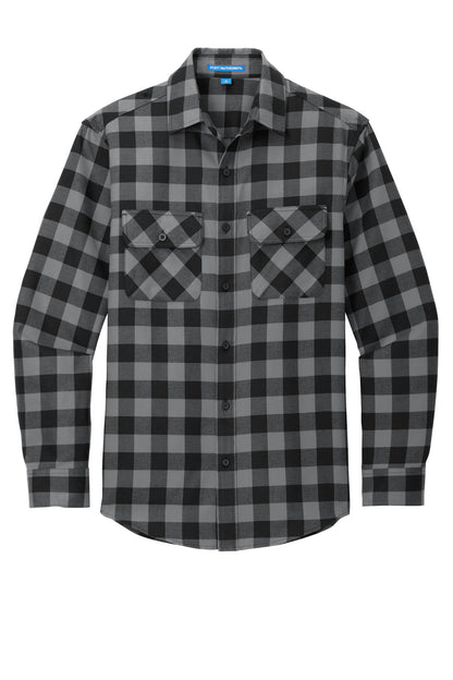 Port Authority Plaid Flannel Shirt. W668