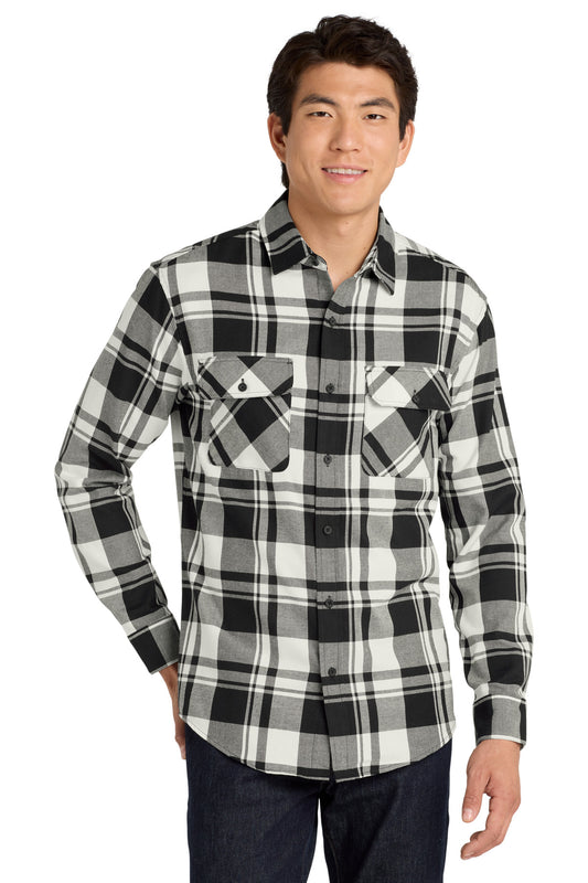 Port Authority Plaid Flannel Shirt. W668