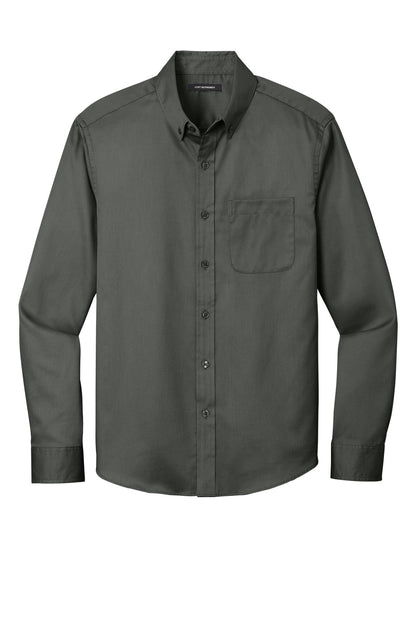 Port Authority Long Sleeve SuperPro React Twill Shirt. W808