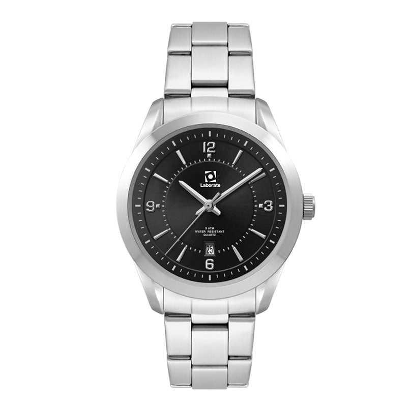 N/A Ladies Black Dial 33mm Metal Case Ladies Black Dial 33mm Metal Case with Folded Steel Band