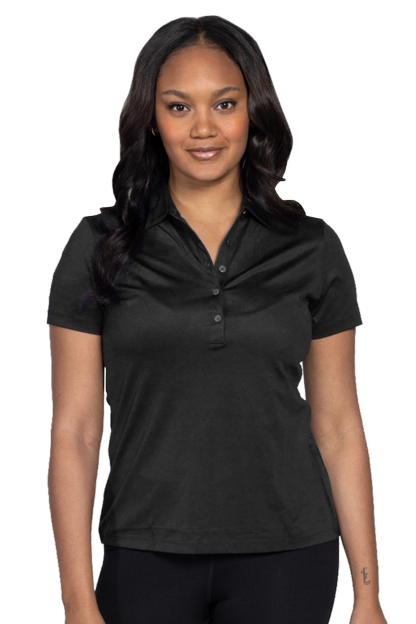 Black Women's Greg Norman Freedom Polo  - S