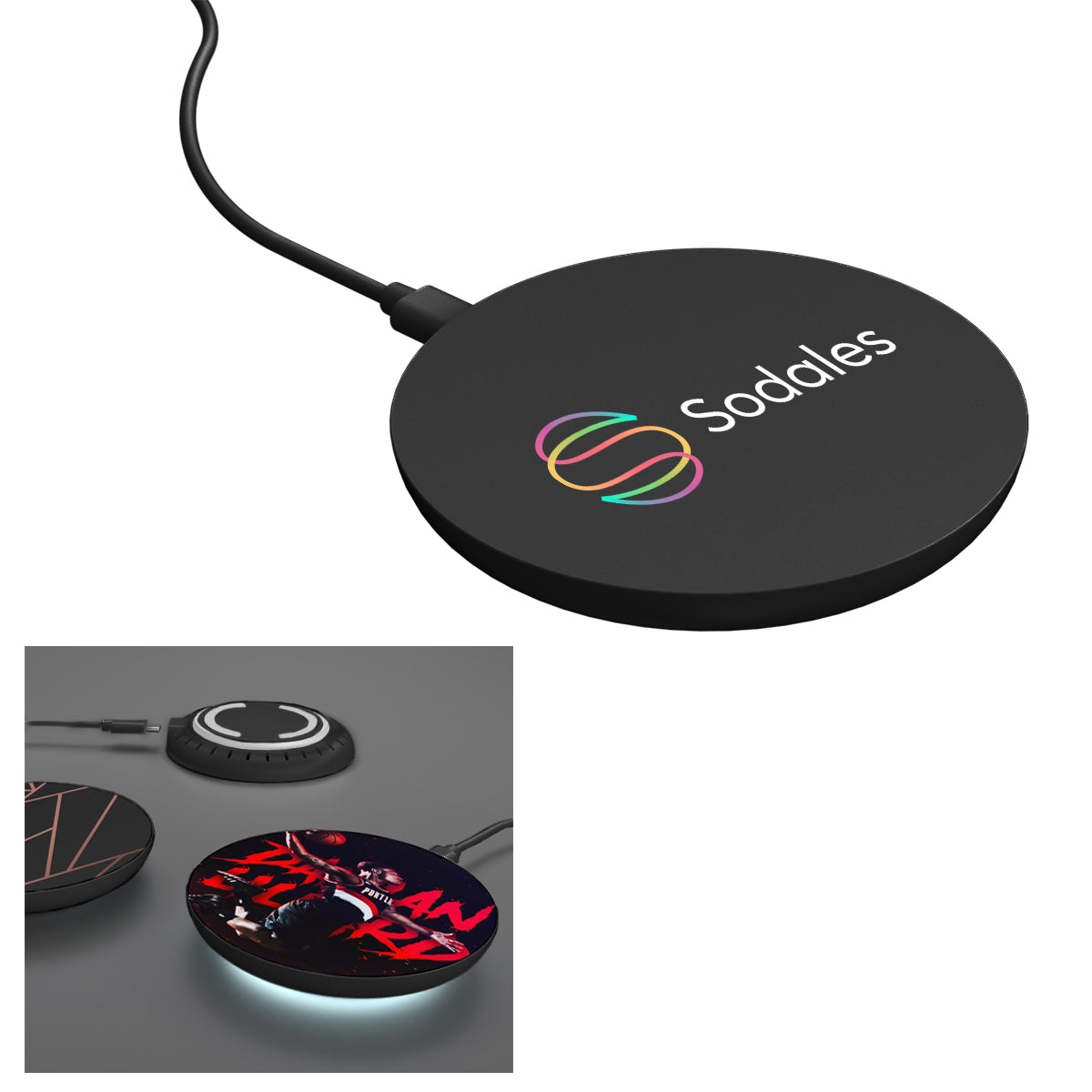 15W Wireless Charger With LED Light