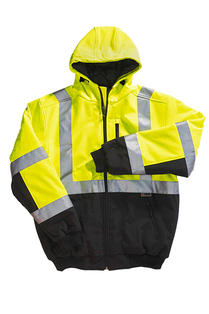 Yellow Xtreme-Flex™ Insulated Soft Shell Hoodie Jacket  - S