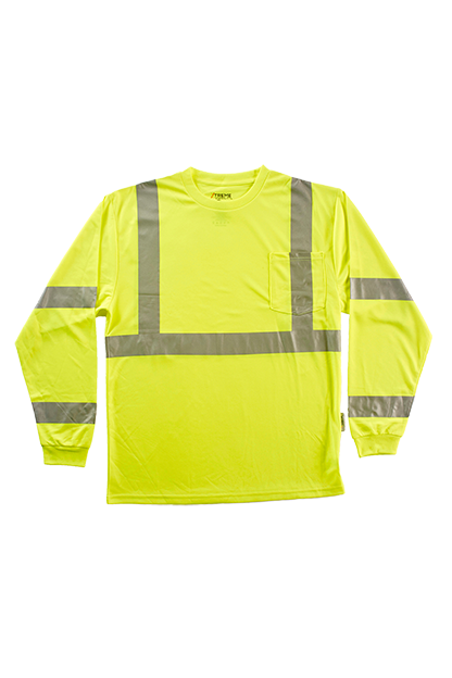 Yellow Xtreme-Flex™ Class 3 Long Sleeve T-Shirt  - S