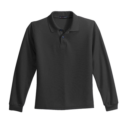 Port Authority Youth Long Sleeve Silk Touch Polo. Y500LS