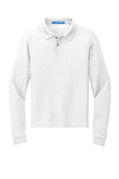 Port Authority Youth Long Sleeve Silk Touch Polo. Y500LS