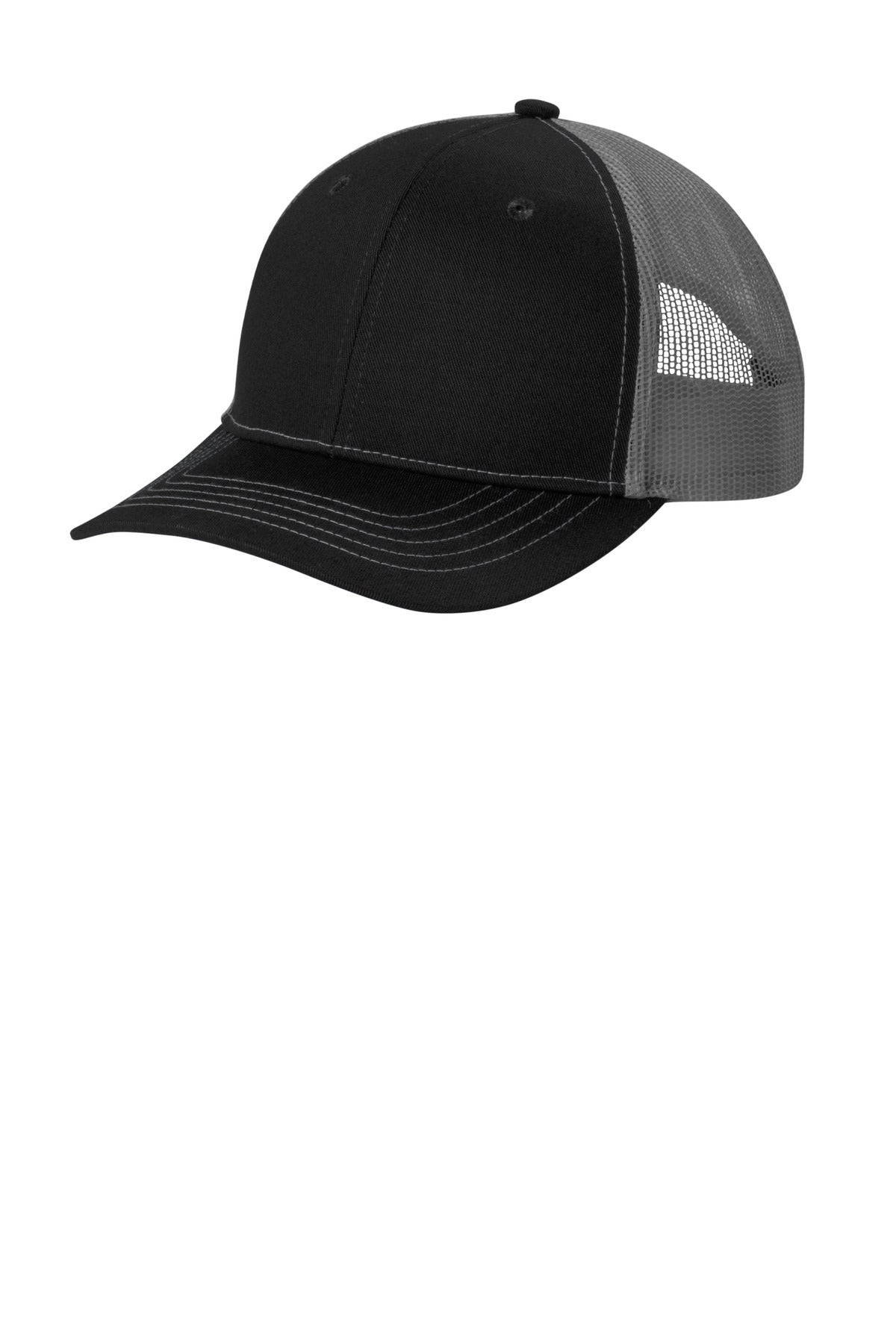 SanMar YC402_blackgreysteel_flat_front.jpg