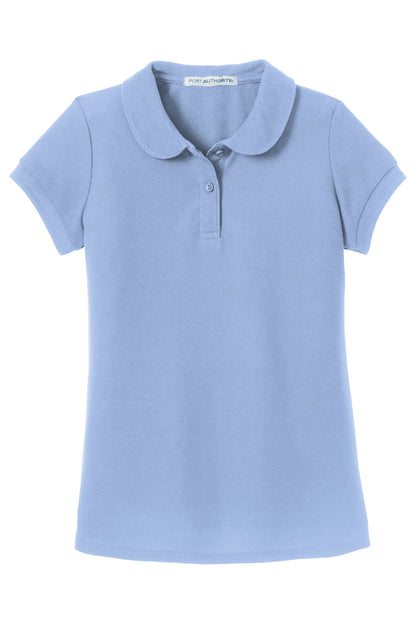 Port Authority Girls Silk Touch Peter Pan Collar Polo. YG503