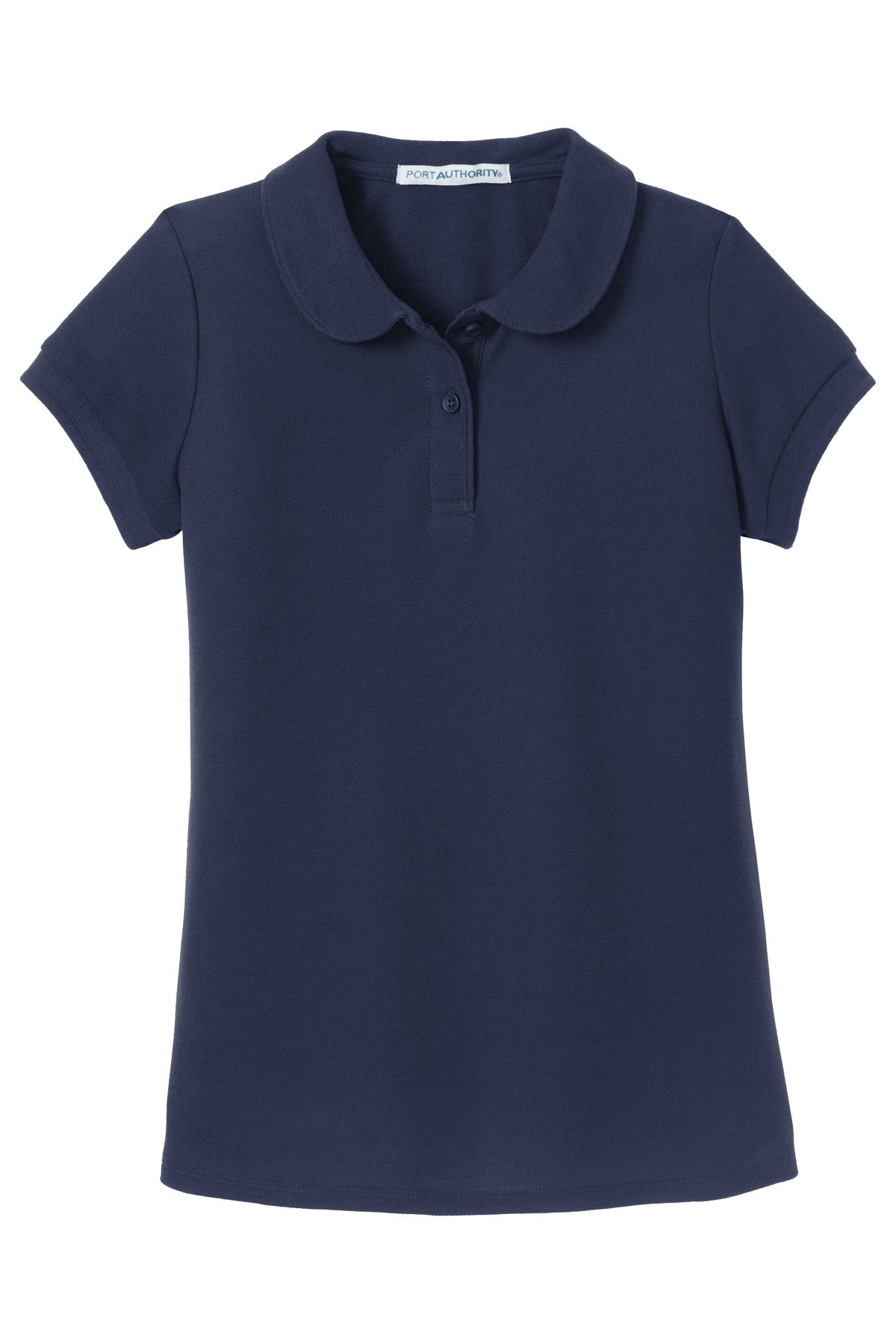 Port Authority Girls Silk Touch Peter Pan Collar Polo. YG503