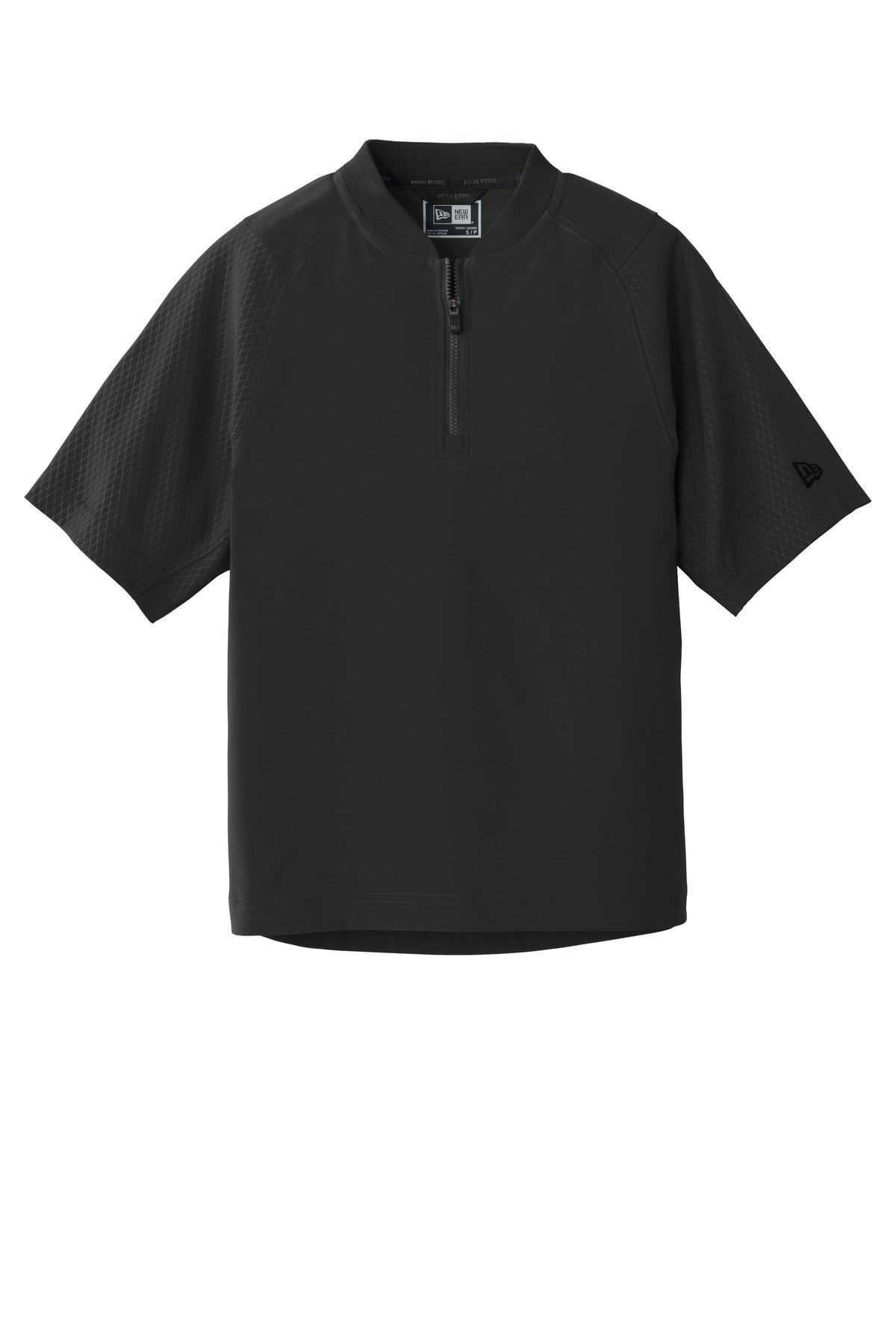 New Era Youth Cage Short Sleeve 1/4-Zip Jacket. YNEA600