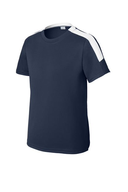 SanMar YST100_TRUENAVYWHITE_Form_Front.jpg?v=1762275145