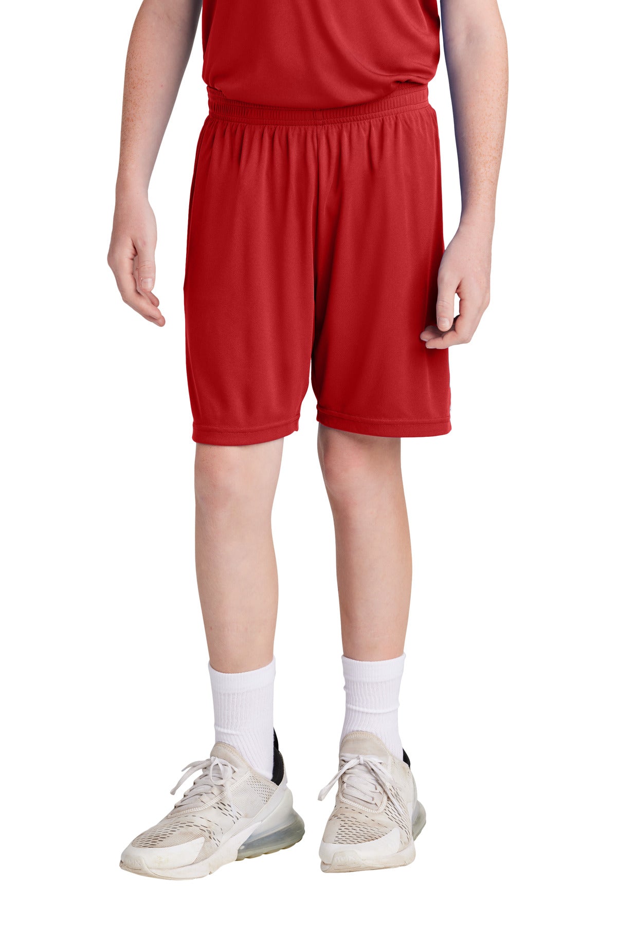 SanMar YST103_DEEPREDWHITE_Model_Front.jpg