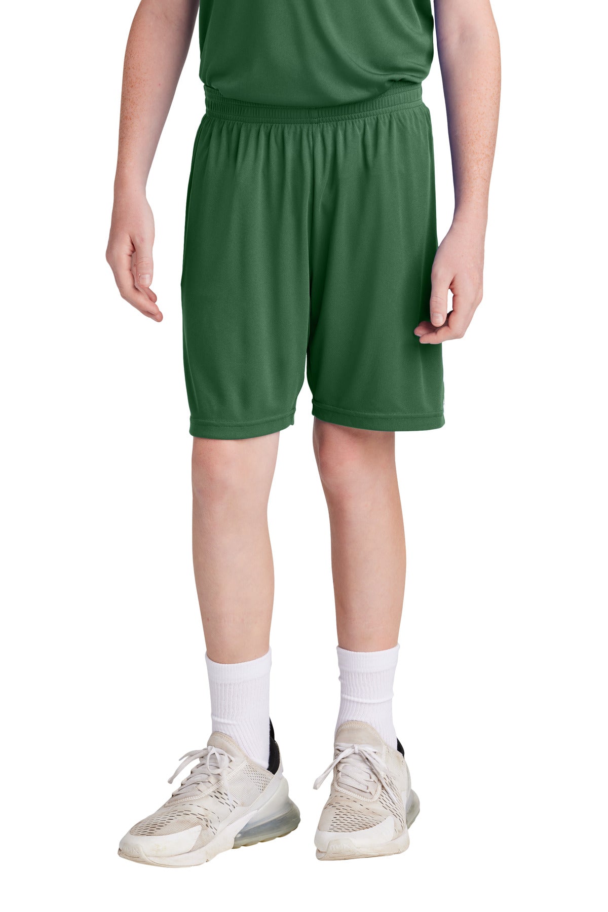 SanMar YST103_FORESTGREENWHITE_Model_Front.jpg