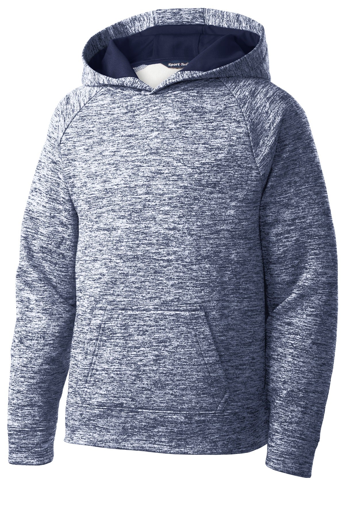 Sport-Tek Youth PosiCharge Electric Heather Fleece Hooded Pullover. YST225