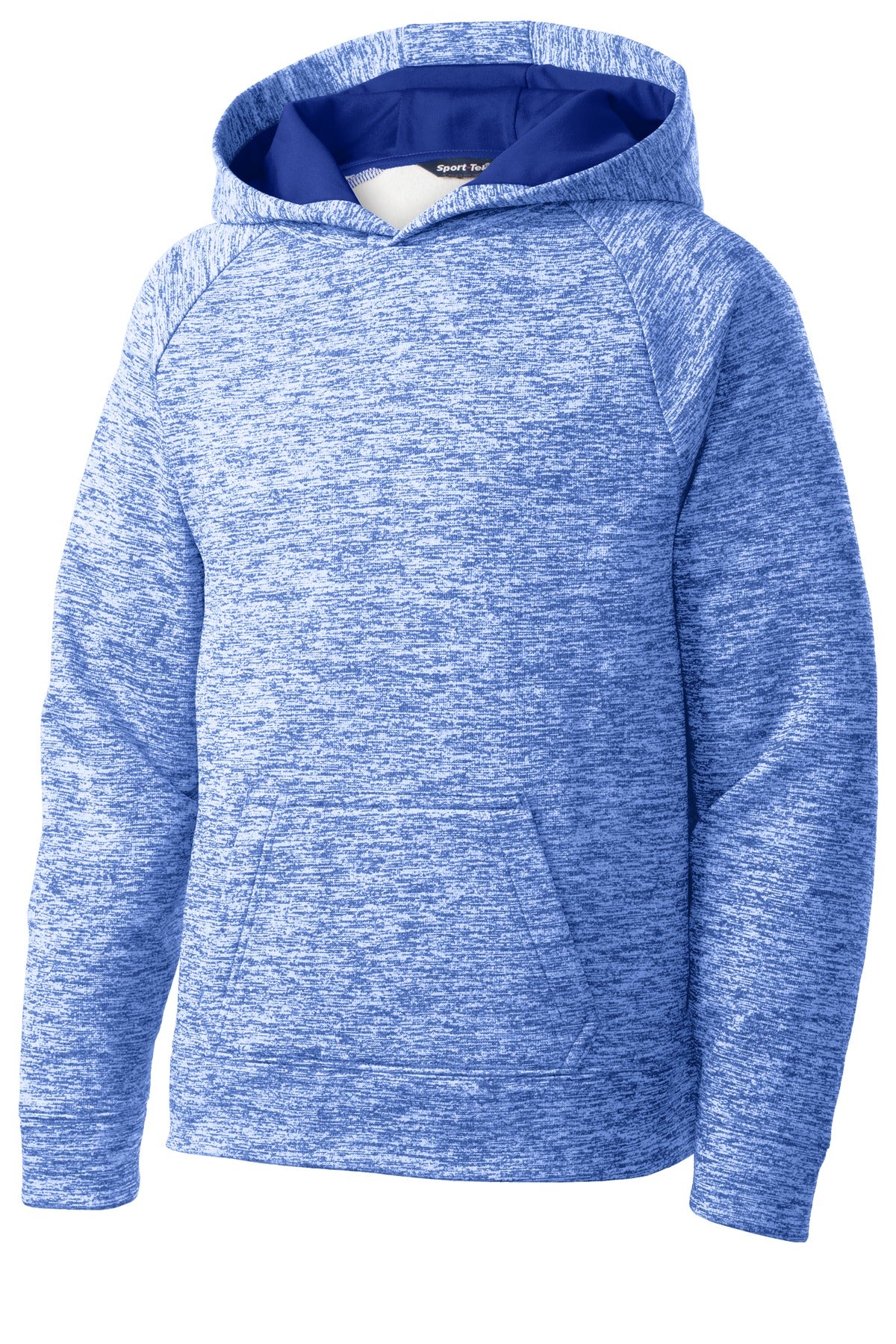 Sport-Tek Youth PosiCharge Electric Heather Fleece Hooded Pullover. YST225