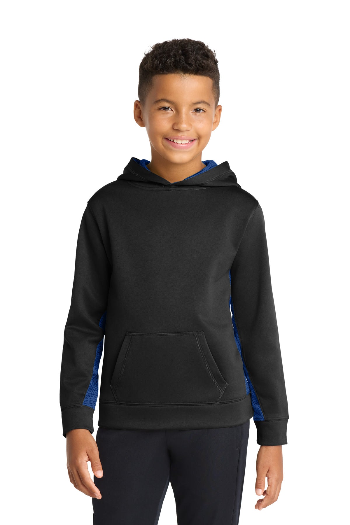 SanMar YST239_blacktrueroyal_model_front.jpg