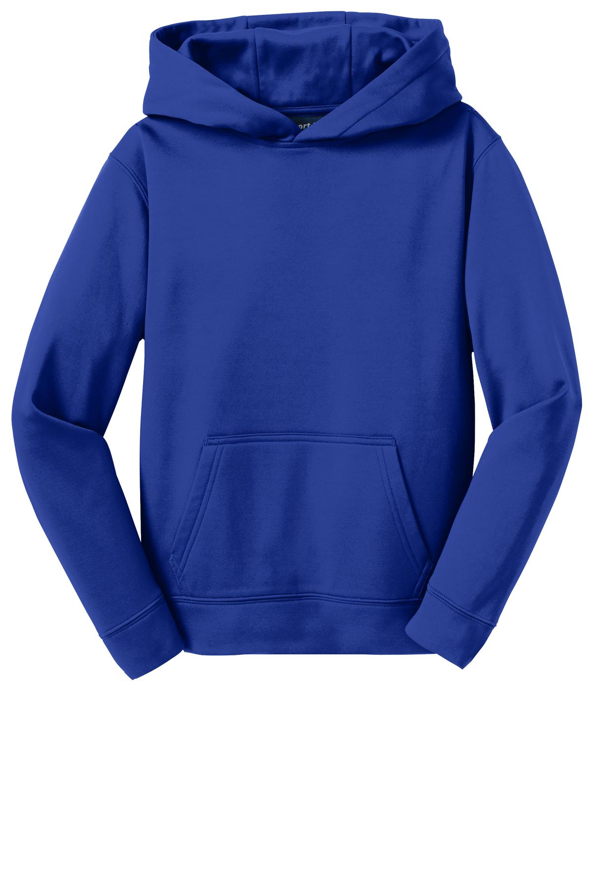 Sport-Tek Youth Sport-Wick Fleece Hooded Pullover. YST244