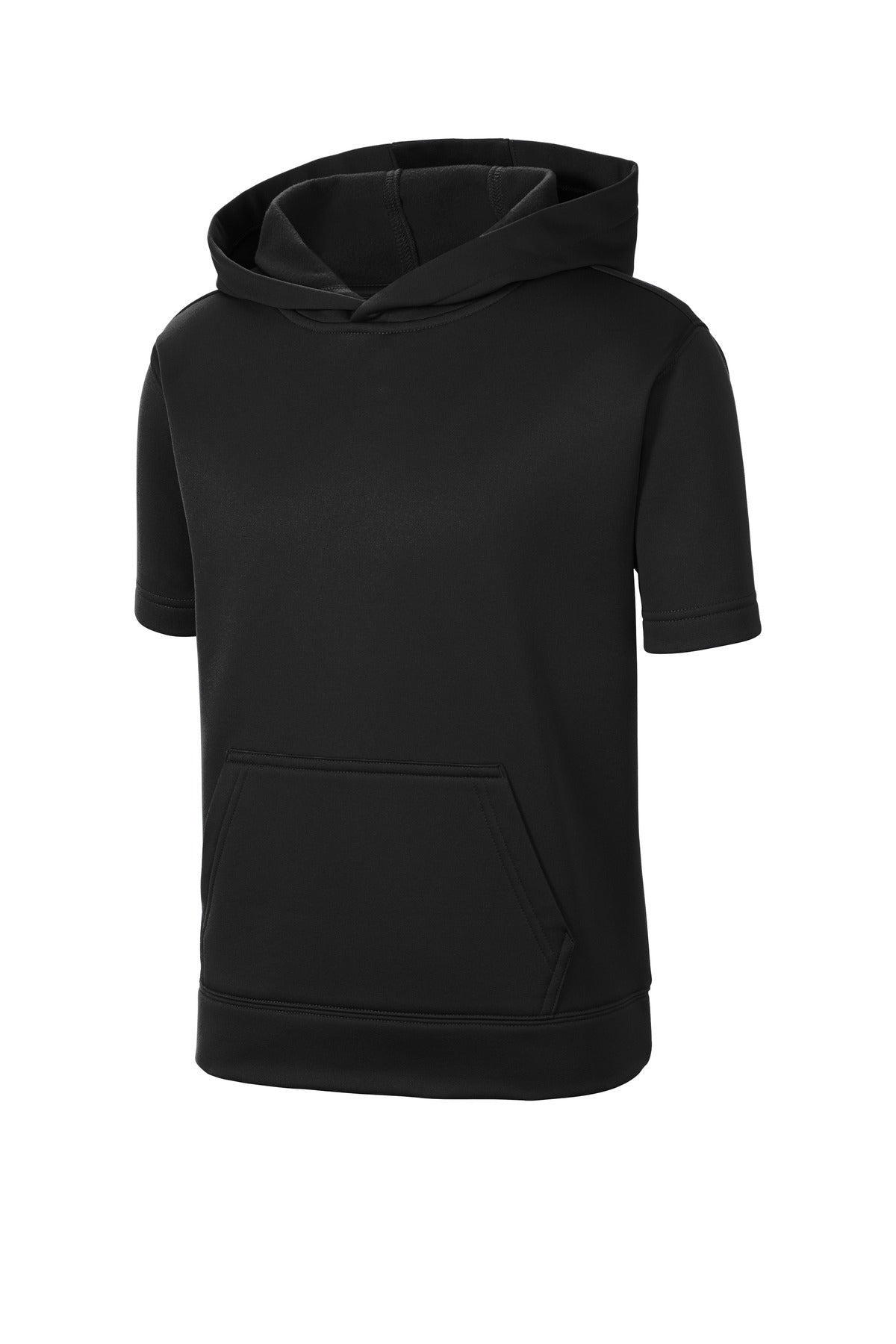 Sport-Tek Youth Sport-Wick Fleece Short Sleeve Hooded Pullover. YST251
