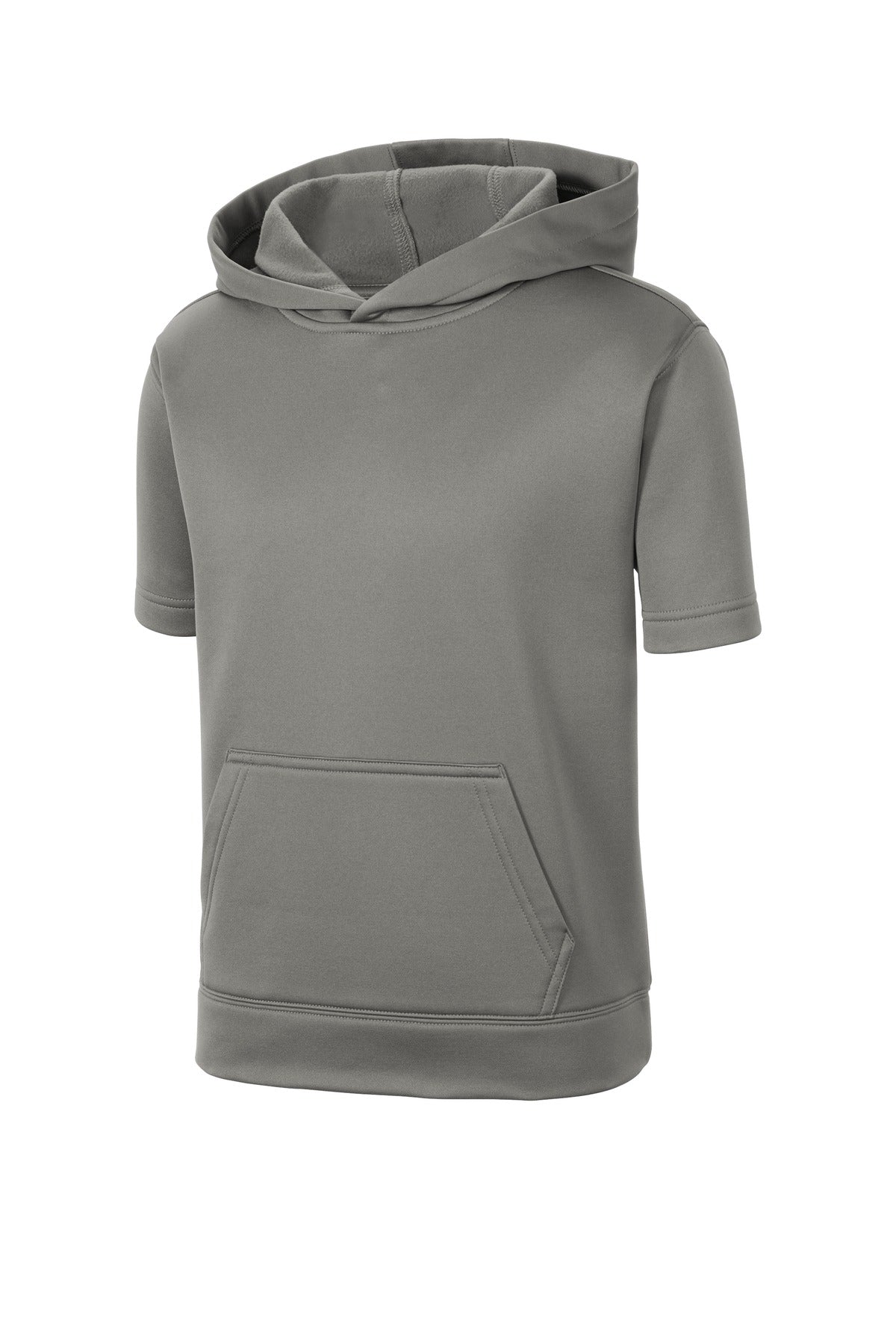 Sport-Tek Youth Sport-Wick Fleece Short Sleeve Hooded Pullover. YST251