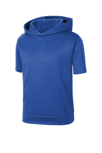 Sport-Tek Youth Sport-Wick Fleece Short Sleeve Hooded Pullover. YST251