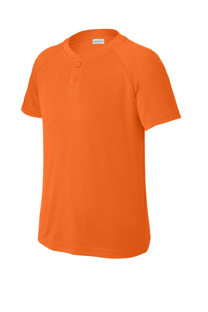 Sport-Tek Youth PosiCharge Competitor 2-Button Henley YST359