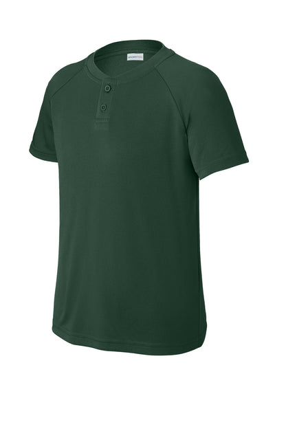 Sport-Tek Youth PosiCharge Competitor 2-Button Henley YST359