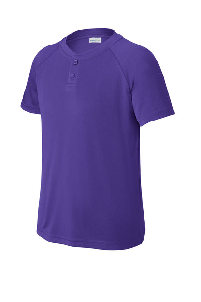 Sport-Tek Youth PosiCharge Competitor 2-Button Henley YST359