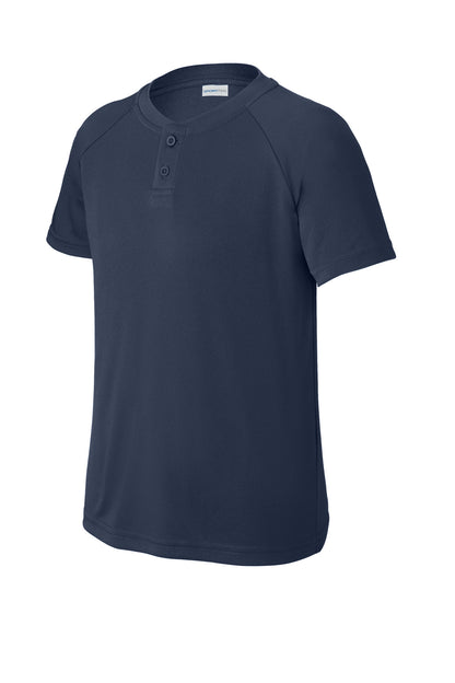 Sport-Tek Youth PosiCharge Competitor 2-Button Henley YST359