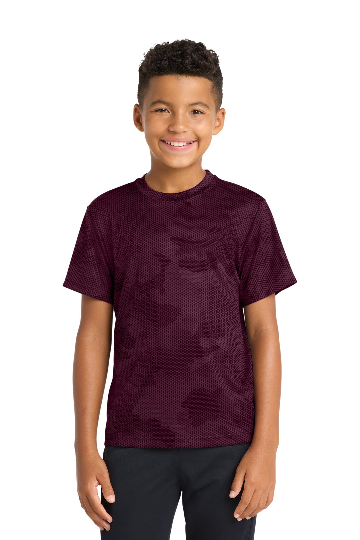 SanMar YST370_maroon_model_front.jpg