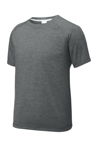 Sport-Tek Youth PosiCharge Tri-Blend Wicking Raglan Tee. YST400