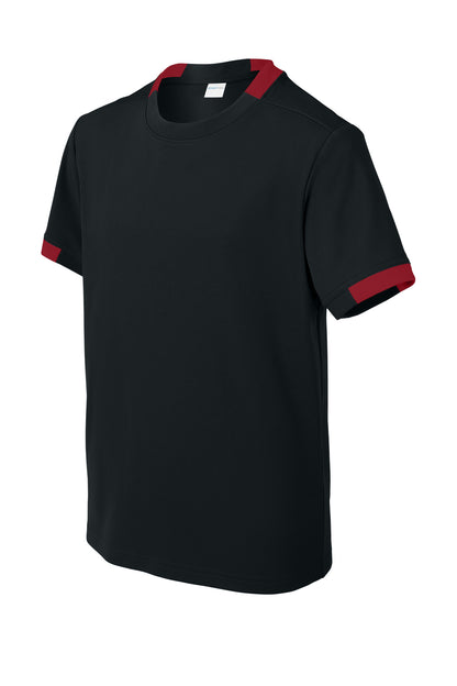 Sport-Tek Youth Club Short Sleeve Crew YST440