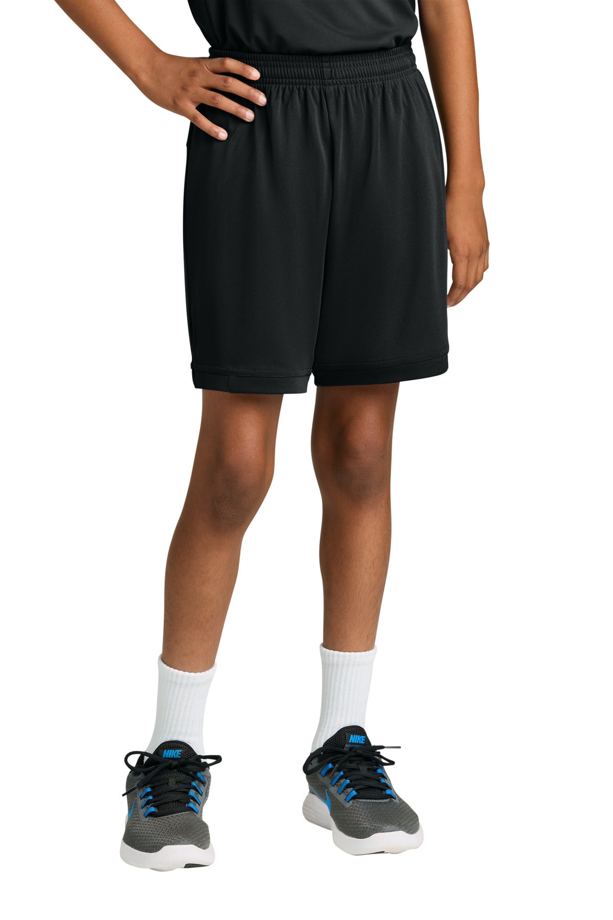 SanMar YST4420_blackblack_model_front.jpg