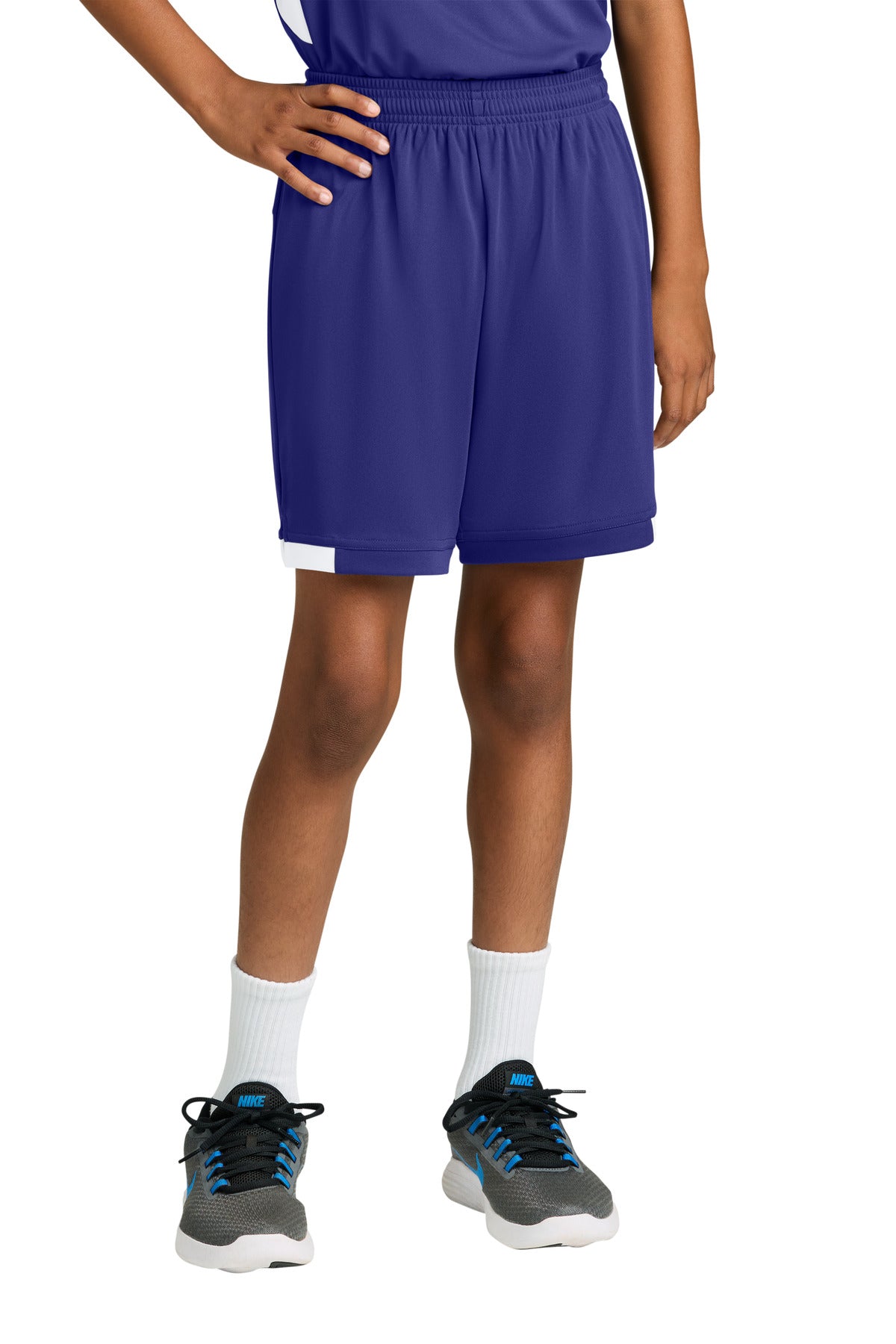 SanMar YST4420_purplewhite_model_front.jpg