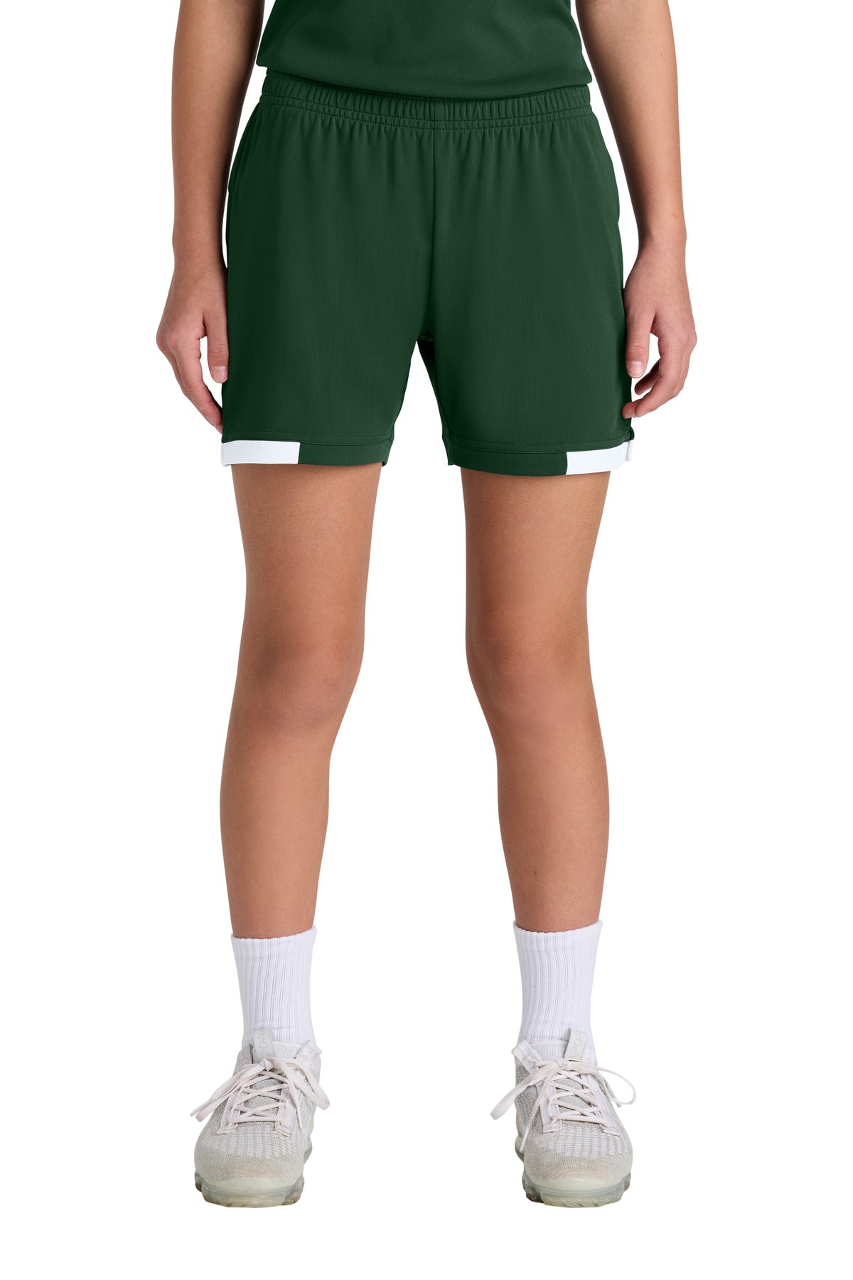 SanMar YST442_forestgreenwhite_model_front.jpg