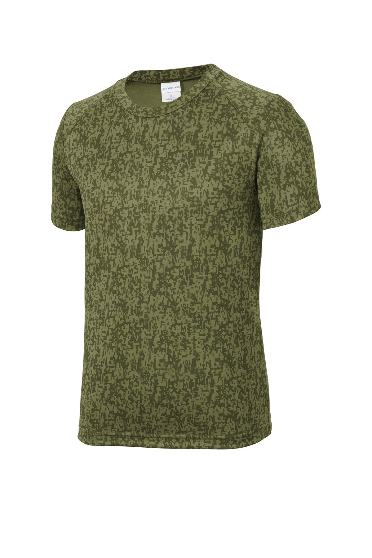 Sport-Tek Youth Digi Camo Tee. YST460