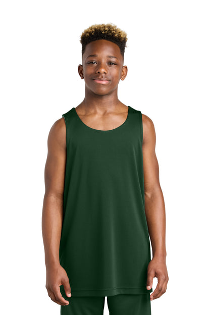 SanMar YST551_forestgreenwhite_model_front.jpg