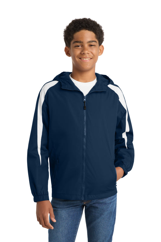 SanMar YST81_truenavywhite_model_front.jpg
