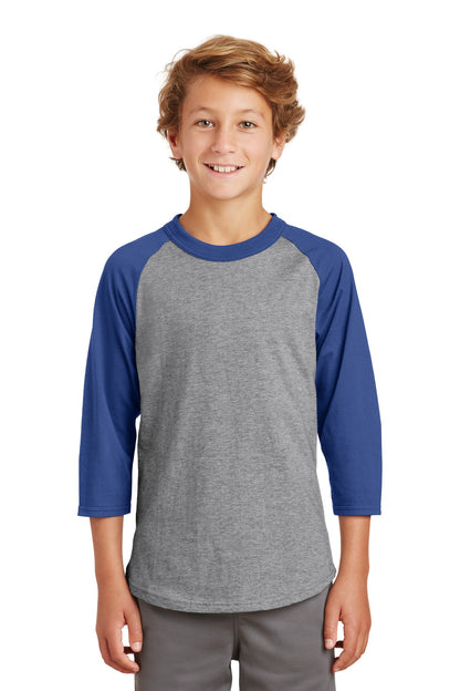 Sport-Tek Youth Colorblock Raglan Jersey. YT200