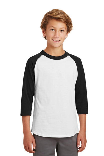 Sport-Tek Youth Colorblock Raglan Jersey. YT200
