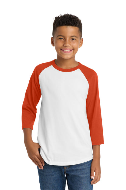 SanMar YT200_whitedeeporange_model_front.jpg