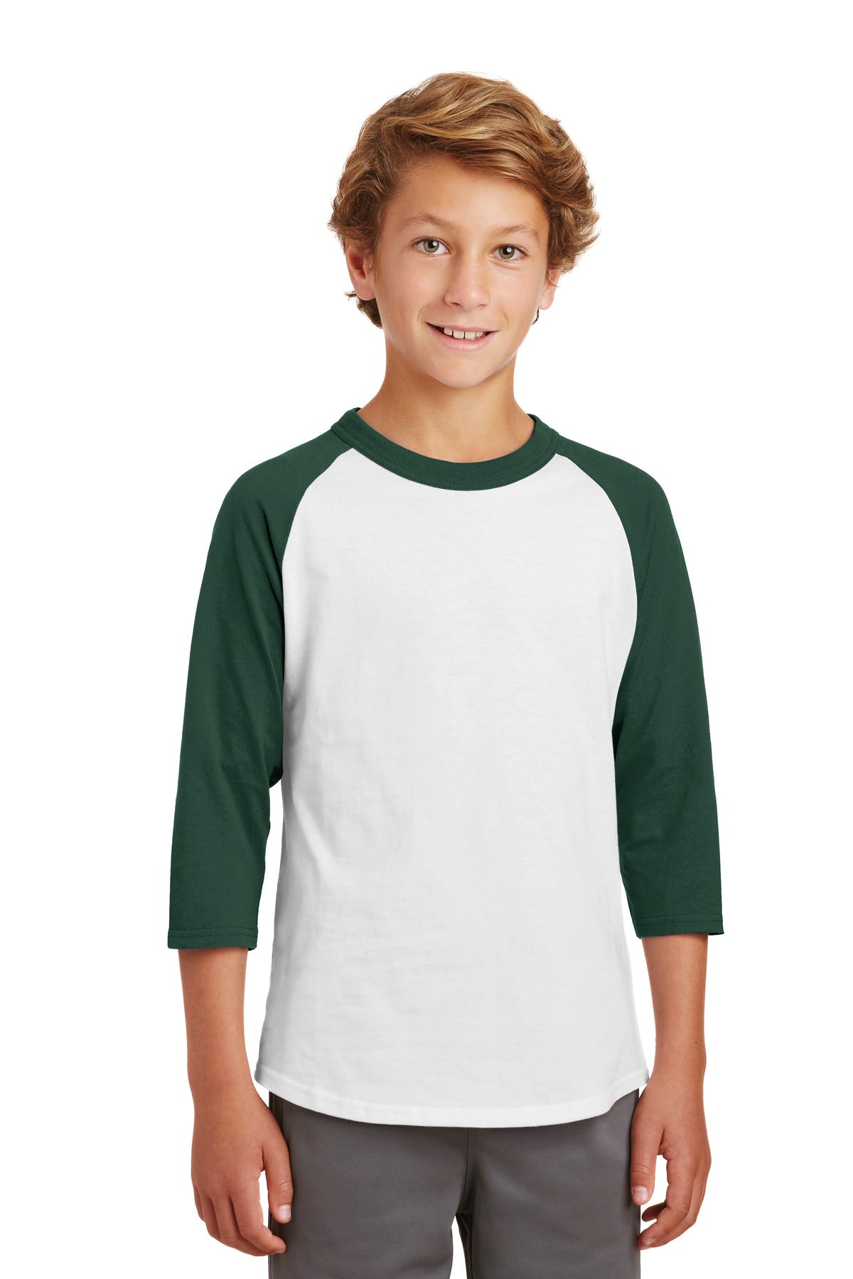 Sport-Tek Youth Colorblock Raglan Jersey. YT200