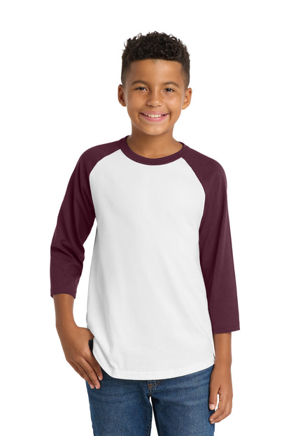 SanMar YT200_whitemaroon_model_front.jpg
