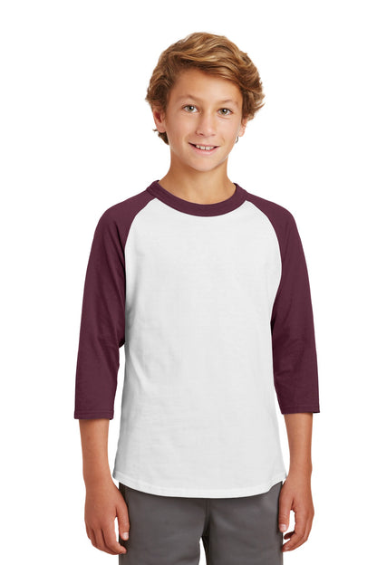 Sport-Tek Youth Colorblock Raglan Jersey. YT200