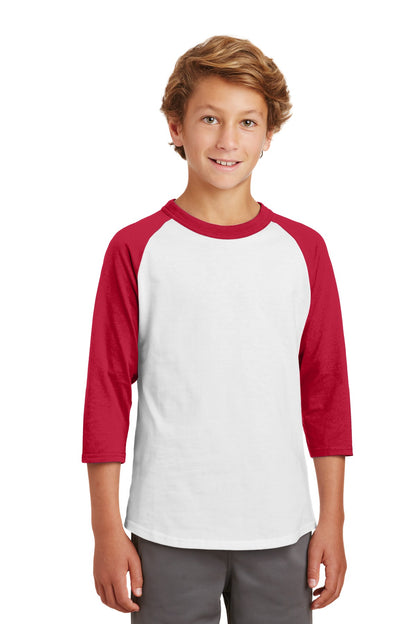 Sport-Tek Youth Colorblock Raglan Jersey. YT200