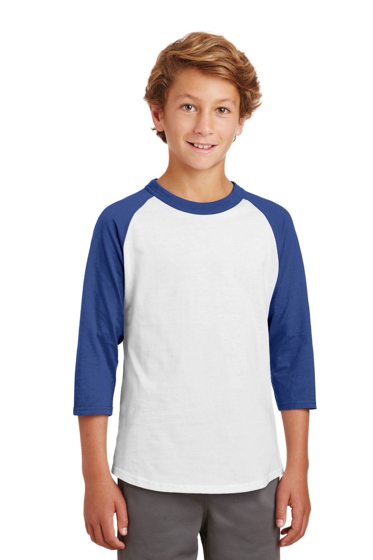 Sport-Tek Youth Colorblock Raglan Jersey. YT200